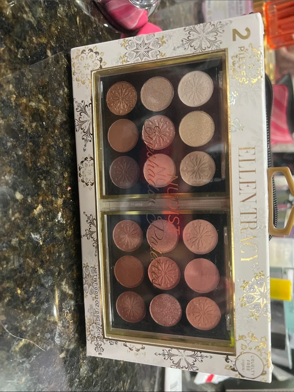 Ellen Tracy Pink & Neutral 18-Color Eyeshadow Duo Palette